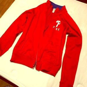 Pink (Victoria secret) size Large. Very well kept